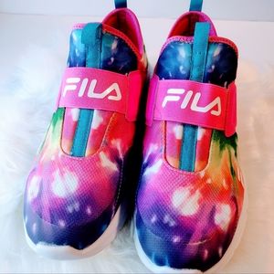 Fila Women's Accolade Evo 2 Tie Dye Slip On Athletic Shoes Size 9M UK 6.5 EUR 40